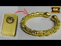 Making a women’s bangle from gold bar, how it’s made gold jewelry ? bangle part 2