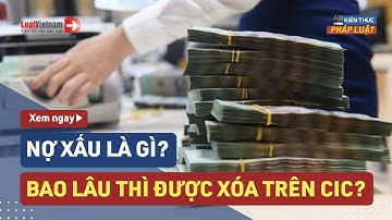 Nợ Xấu Là Gì? Mất Bao Lâu Để Được Xóa Nợ Xấu Trên CIC? | LuatVietnam