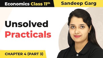 Class 11 Microeconomics (Sandeep Garg) | Unsolved Practicals (Part 3) - Elasticity of Demand