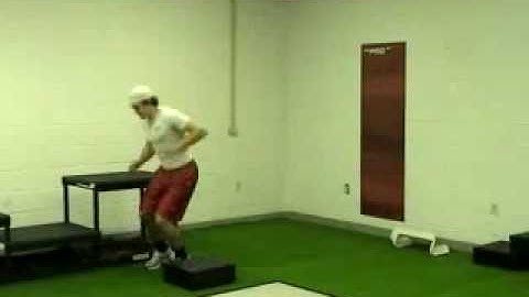 2 lateral jumps and sprint