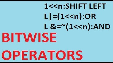 Embedded C  Programming in Hindi:Bitwise operators