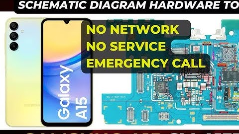 Samsung A15 SM-A155 No Network & No Service problem solution | Schematic Diagram |#smartphone