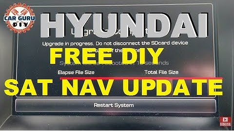 FREE Sat Nav UPDATE DIY step by step, HYUNDAI link in description