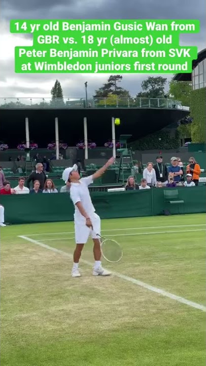 14 yr old vs 18 yr old at Wimbledon juniors first round