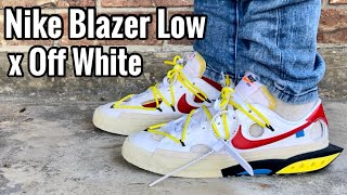 THE BETTER OF THE TWO? Nike x Off White Blazer Low University Red On Foot  Review How to Style 