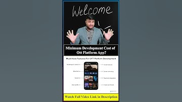 Minimum Development Cost of Ott Platform App? #shorts