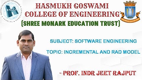 SOFTWARE PROCESS MODEL | INCREMENTAL MODEL  | RAD MODEL (5TH SEM DEGREE ENGINEERING, HGCE, VAHELAL)