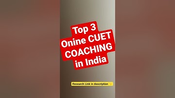 Top 3 Online CUET Coaching in India #shorts
