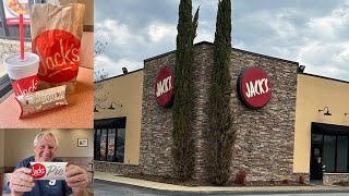 Eating at “Jacks” in Gasden, AL - Chicken Tenders, Sandwich, Fries & Strawberry Cream Cheese Pie