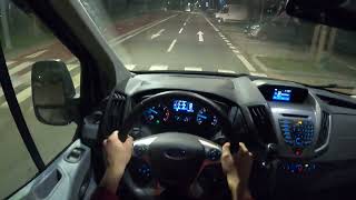2019 Ford Transit 2.0 TDCi DCiV Crew Van - POV Night Drive