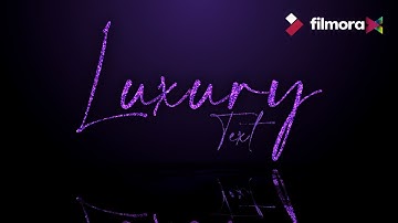 Filmora X Tutorial : Cinematic Luxury Text Effect in Filmora X | Text Animation in Filmora X