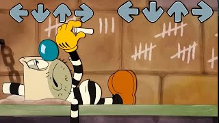Cuphead And Mugman Escape From Jail Friday Night Funkin Vs Threefolding Knockout Funkin Fnf