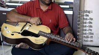 Mohan Veena Lessons Chapter 4 Playing quotSargamquot Part I