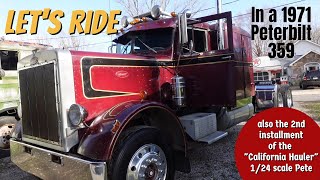 1971 Peterbilt 359 'Large Car' SEMI TRUCK cab ridealong