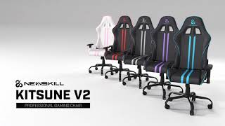 Newskill Kitsune Silla Gaming Profesional, Inclinación y Altura Regulable,  Reposabrazos 2D Ajustables, Base en Nylon, Reclinable 180º, Ergonómica,  Piston Gas Clase 4, Polipiel, Color Rojo : : Hogar y cocina