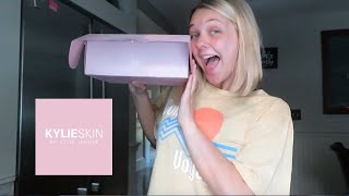 trying KYLIE SKIN! *first impressions, unboxing, honest opinions*
