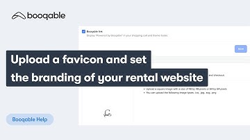Upload a favicon and set the branding of your rental website
