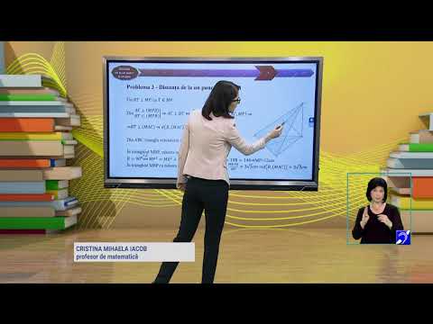 TeleŞcoala: Matematică clasa a VIII-a – Distanța de la un punct la un plan (@TVR2)