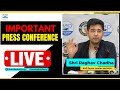 LIVE | Shri Raghav Chadha Vice Chairman of Delhi Jal Board addressing an Important Press Conference