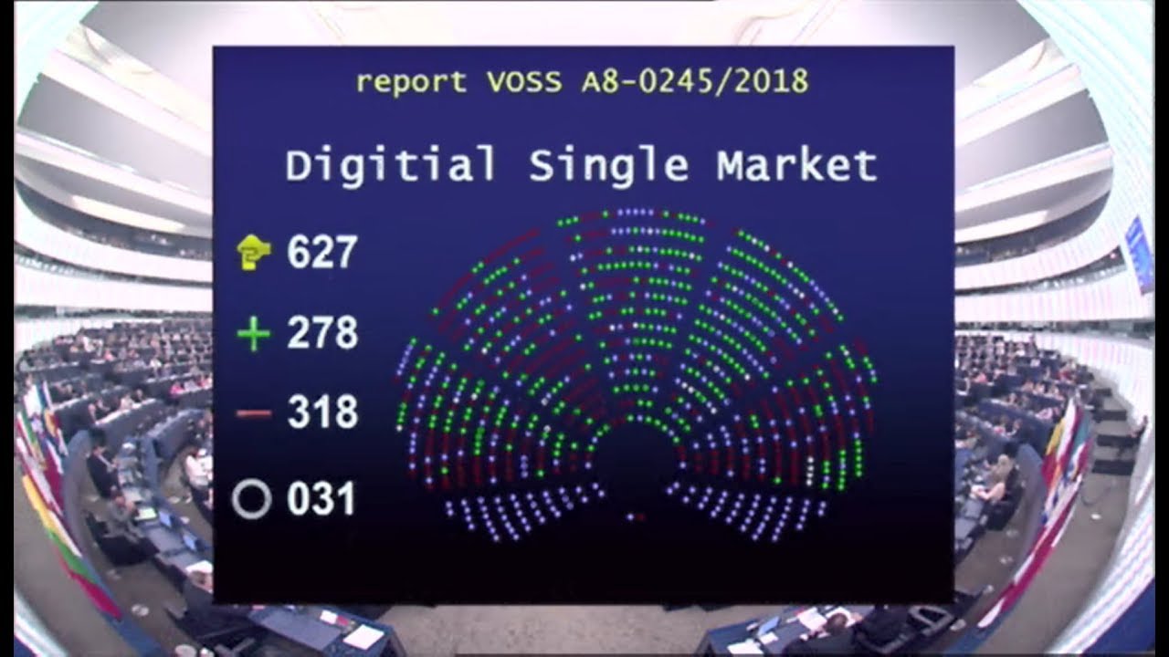 European Parliament votes to back controversial 'Article 11' and 'Article 13 ...