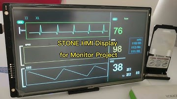 The STONE HMI display for monitor project | Drawing Curve function #Curve #STONEDESIGNER #HMI