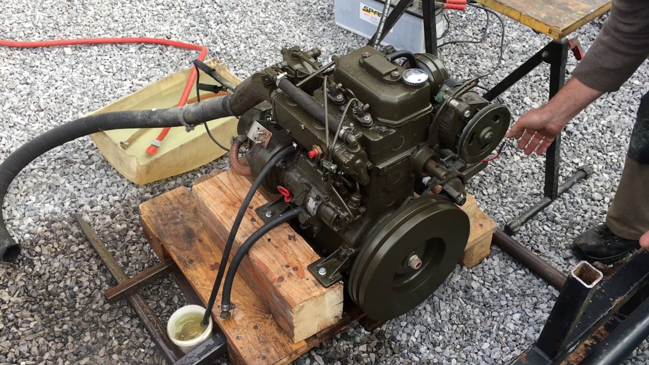 Starting Volvo Penta MD7A - YouTube