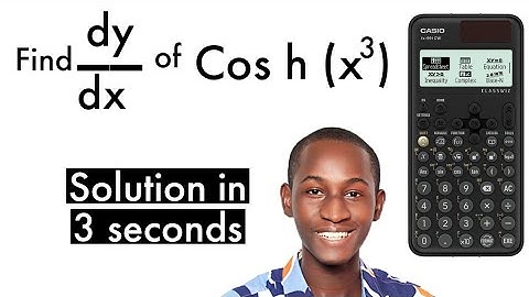 Quick Hyperbolic Derivative Trick with Casio Fx-991 Cw Calculator