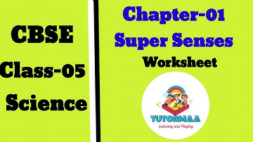 CBSE | Class 5 | Science |chapter 1| Super Senses worksheet