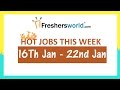 Freshersworld hot jobs of the weekjan 16th to jan22nd  hclgailcrismicro focus