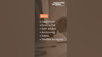 SAP Jobs: SAP Basis with Archiving Consultant Needed! | People Prime SAP Jobs