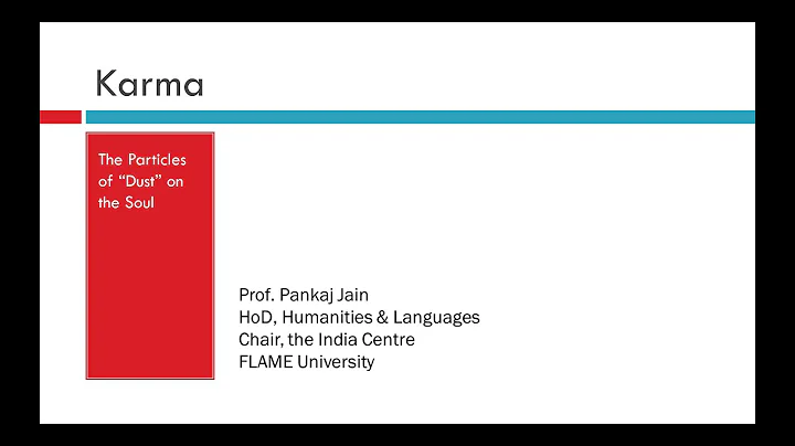 How is Karma different in Jainism from Hinduism/Buddhism? A Webinar by Professor Pankaj Jain