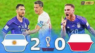MESSI WAS ANGRY WITH LEWANDOWSKI 🤔 JULIAN ALVAREZ & ALLISTER’S GOALS HELPED ARGENTINA DESTROY POLAND