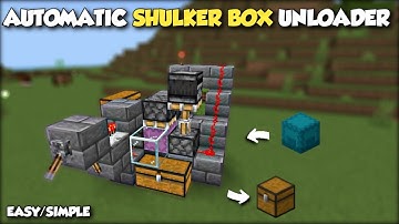 Simple 1.19+ Automatic Shulker box Unloader In Minecraft (MCPE,Windows,Xbox,Switch,PS,PC)