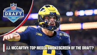 J.J. McCarthy: The biggest MEDIA SMOKESCREEN of the NFL Draft 😳 | NFL Draft Reaction Show