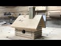 Build a log cabin birdhouse