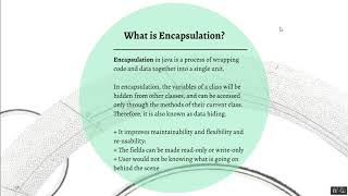Java SELENIUM MasterClass CORE JAVA : Java_Encapsulation