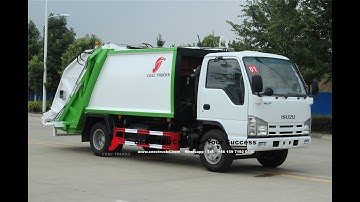 How to use garbage compactor truck step by step?