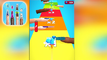 Nail Cut! 💅🌈  1-2 Levels Gameplay Android,ios