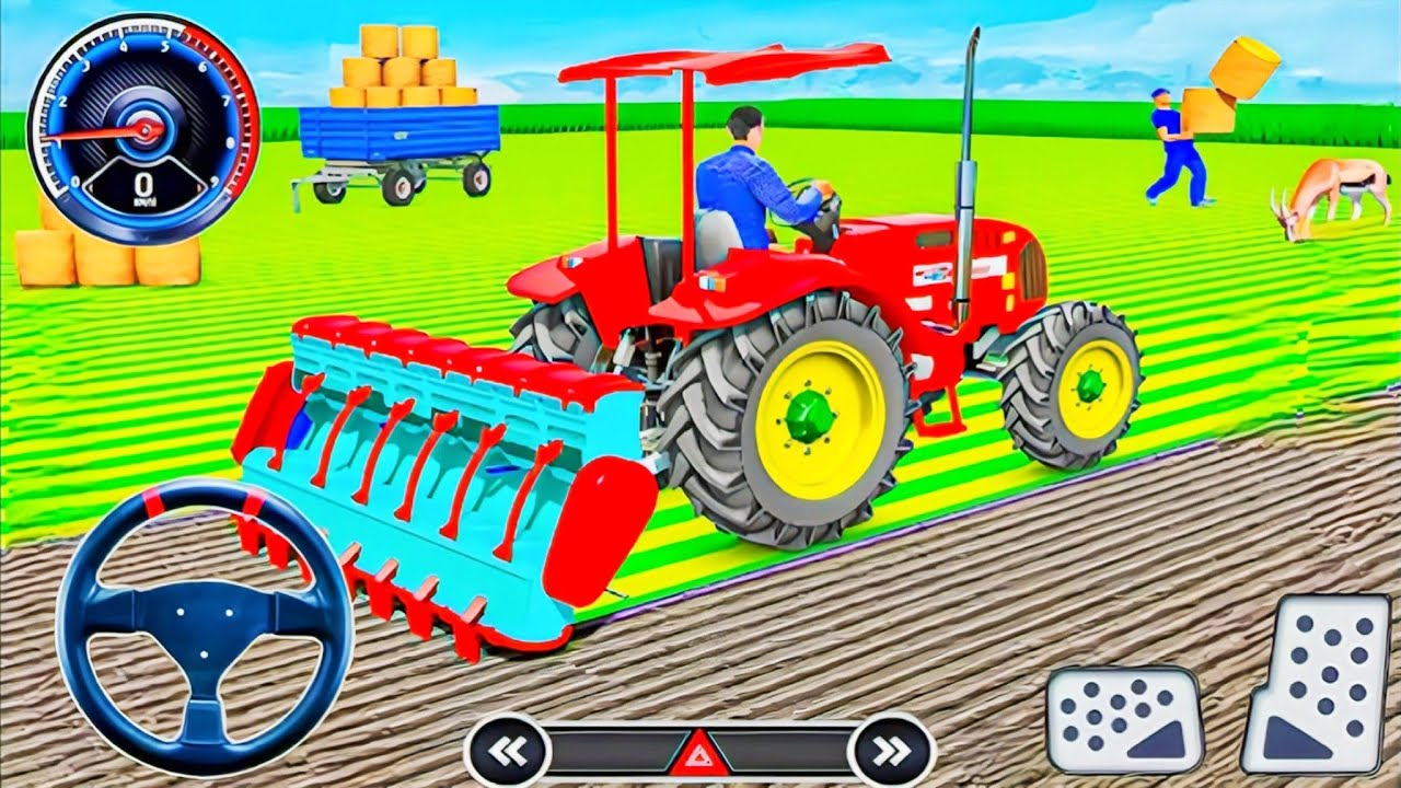 Modern Tractor Farming Driving Simulator 3D - New Tractor Games - Android  Gameplay