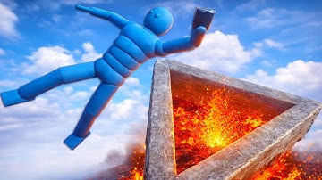 Ragdolls vs Magma Insane Euphoria Physics Destruction Test