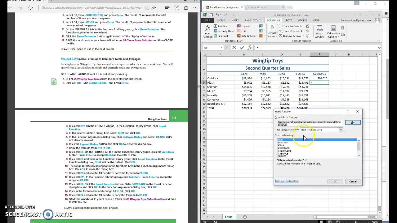 microsoft excel 2013 project 5 2 youtube microsoft excel project