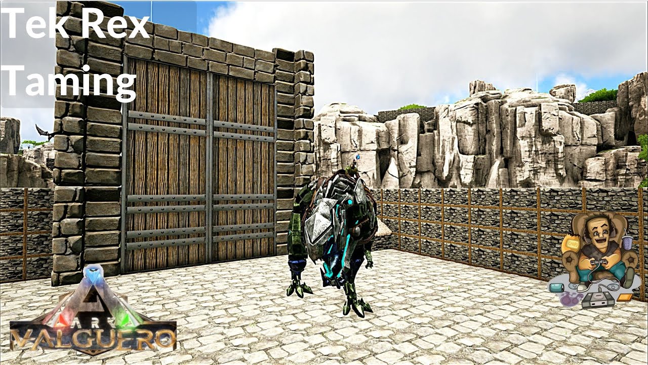 ARK Valguero Ep17 - Building A Breeding Pen And Taming A Tek Rex For XP -  YouTube