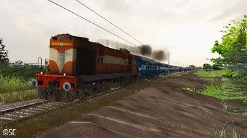 Chalisgaon-Dhule Passenger | Journey Part-2 | Chugging + Honking of Pune WDM3A | MSTS Openrails