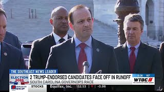 Alan Wilson supporters gather in Columbia as GOP voters choose governor nominee