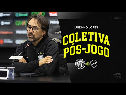 Interview | Post-match - Operário 0-0 Vila Nova - 24th Round Brasileiro Série B - Luizinho Lopes
