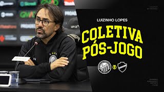 Entrevista | Pós-jogo - Operário 0x0 Vila Nova - 24ª rodada Brasileiro Série B - Luizinho Lopes