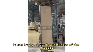 Wooden floor double-sided rotating display stand wholesale