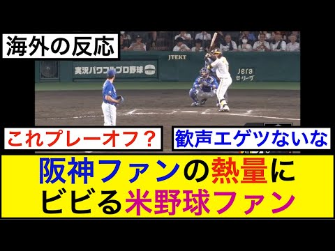 阪神ファンの熱量にビビる米野球ファン【海外の反応】