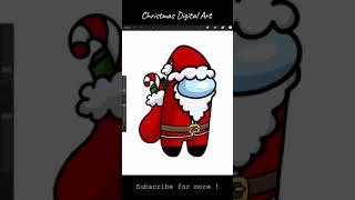 AMONG US x CHRISTMAS.Drawing #shorts