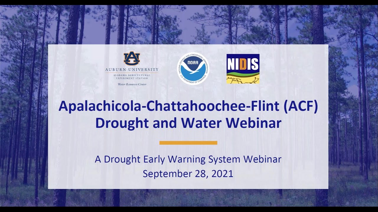 Apalachicola Chattahoochee Flint (ACF) September Drought and Water Monthly Webinar